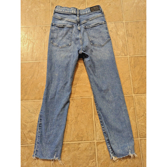 Express sz 00/S Slim Ankle denim Jeans high rise button fly stretchy 2017 - Picture 3 of 6